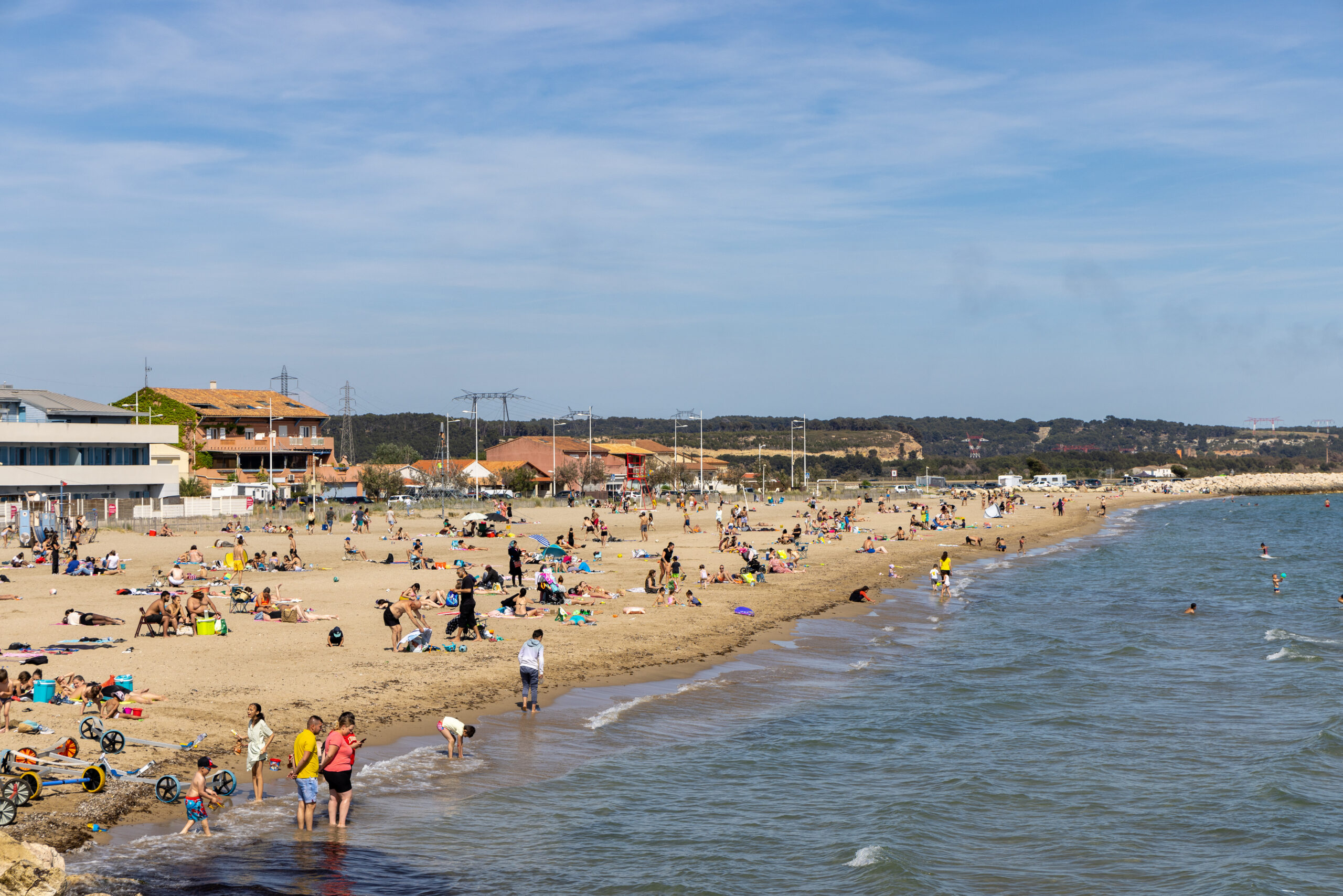 La plage de Fos-sur-Mer